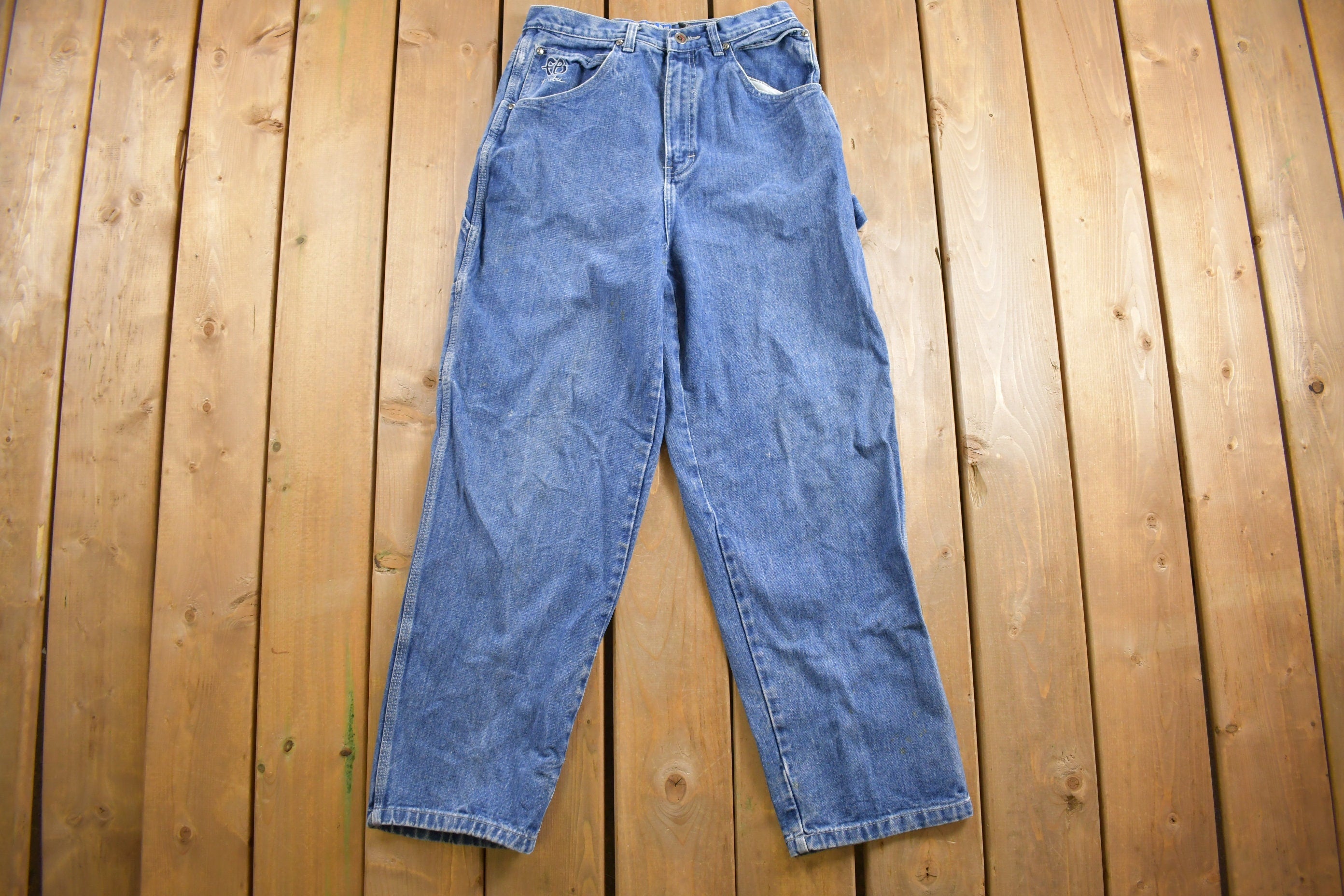 Vintage 1990s Fubu Denim Jeans Size 28 x 27.5