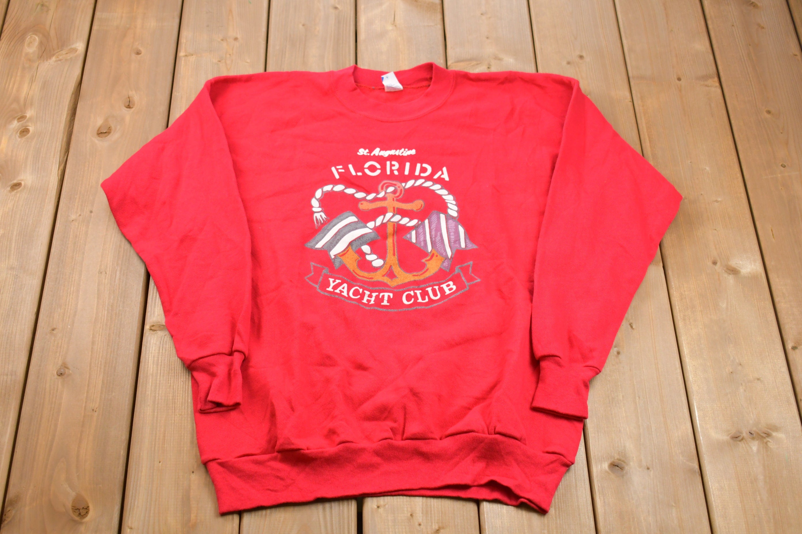 Vintage 1990s Florida Yacht Club Crewneck Sweatshirt