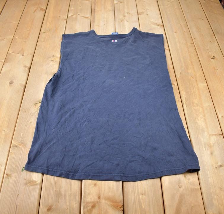 Vintage 1990s Champion North Carolina Basketball University Collegiate Graphic Tank Top Made In USA