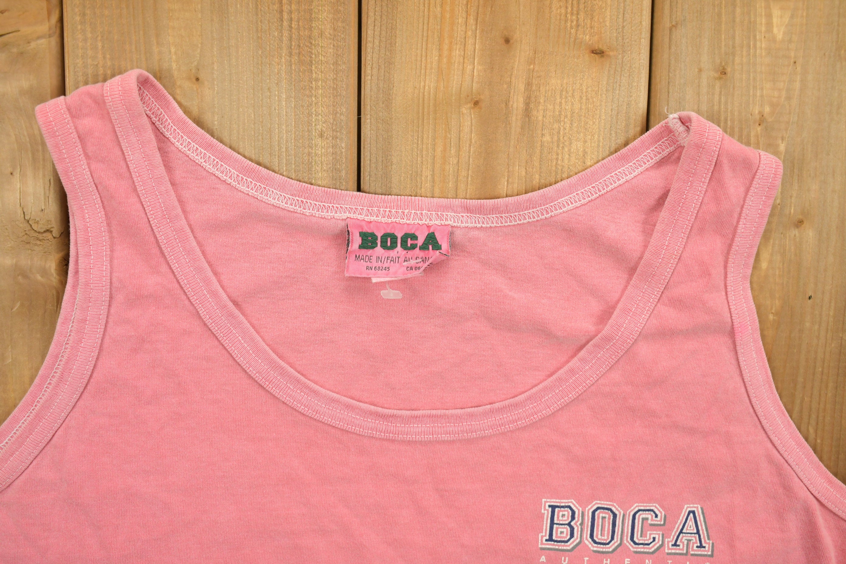 Vintage 1990s BOCA Authentic Printed Tank Top