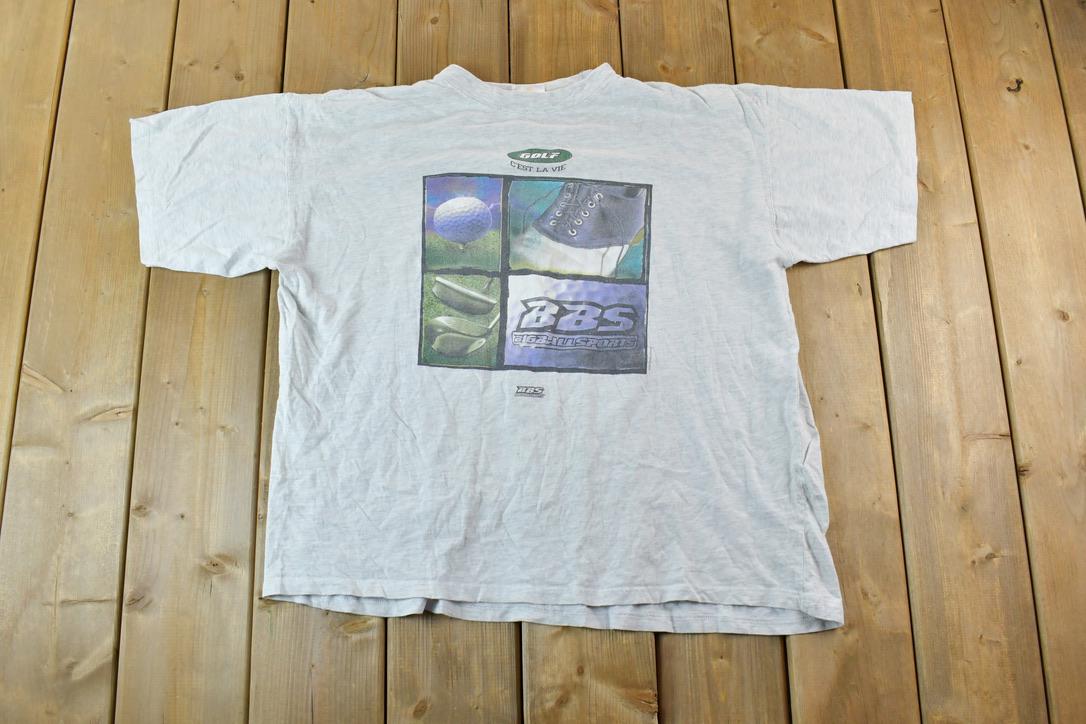 Vintage 1990s Golf BBS Big Ball Sports Souvenir T-Shirt