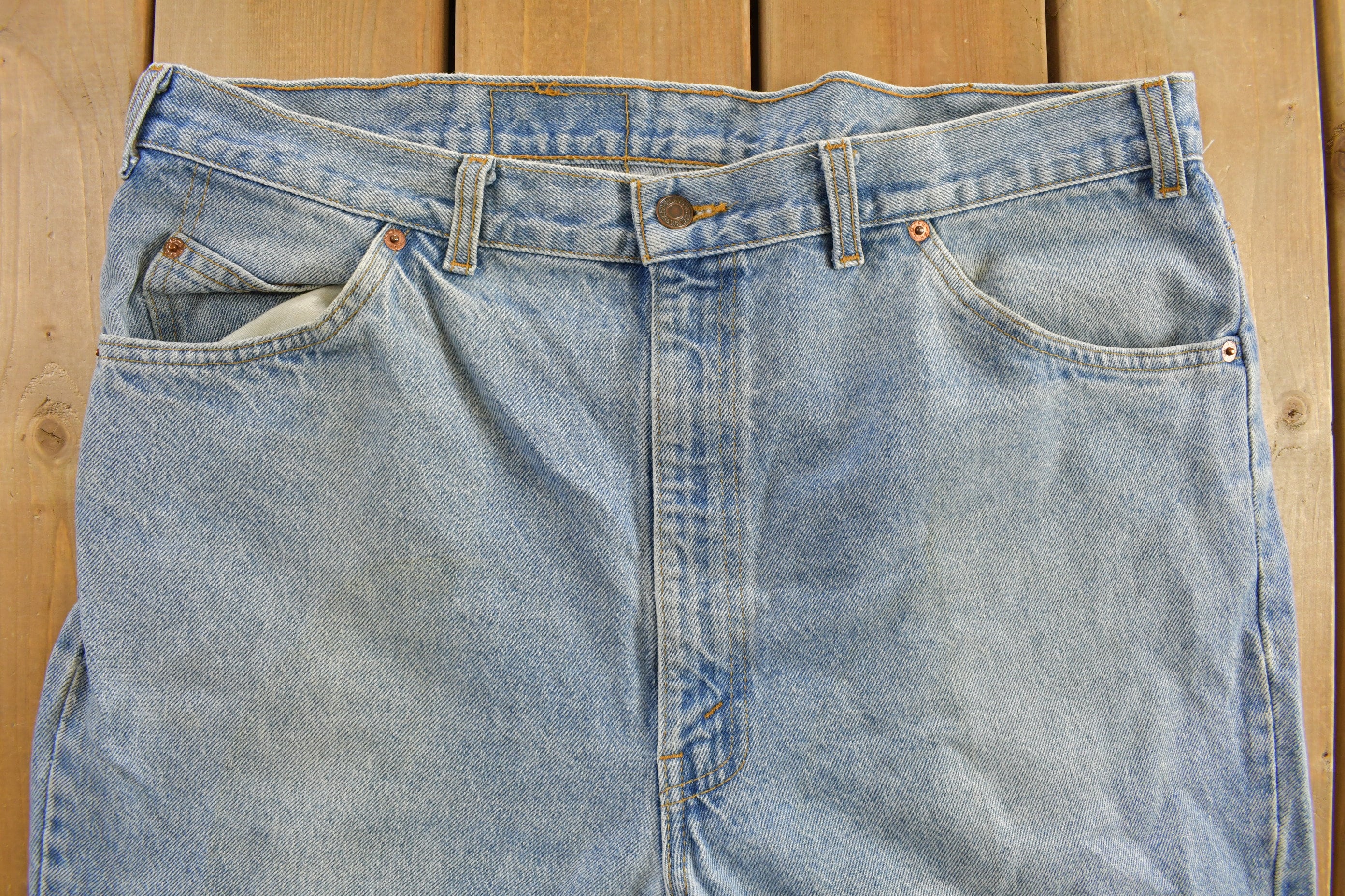 Vintage 1990s Levi's Orange Tab Denim Jeans Size 38 x 31