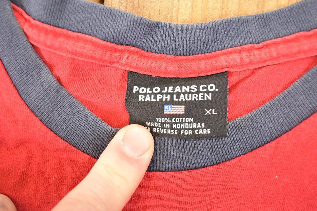 Vintage 1990s Ralph Lauren Polo Jeans Co Souvenir T-Shirt Men's XL