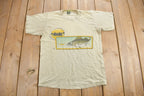 Vintage 1985 Fishing Theme Graphic T-Shirt