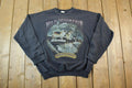 Vintage 1990s Wild Mountain 3 Wolves Outdoorsman Crewneck Sweatshirt