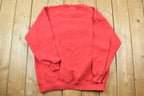 Vintage 1990s M&M Brand Crewneck Sweatshirt / 90s Crewneck / Made In USA / Streetwear / Embroidered Heavy Cotton