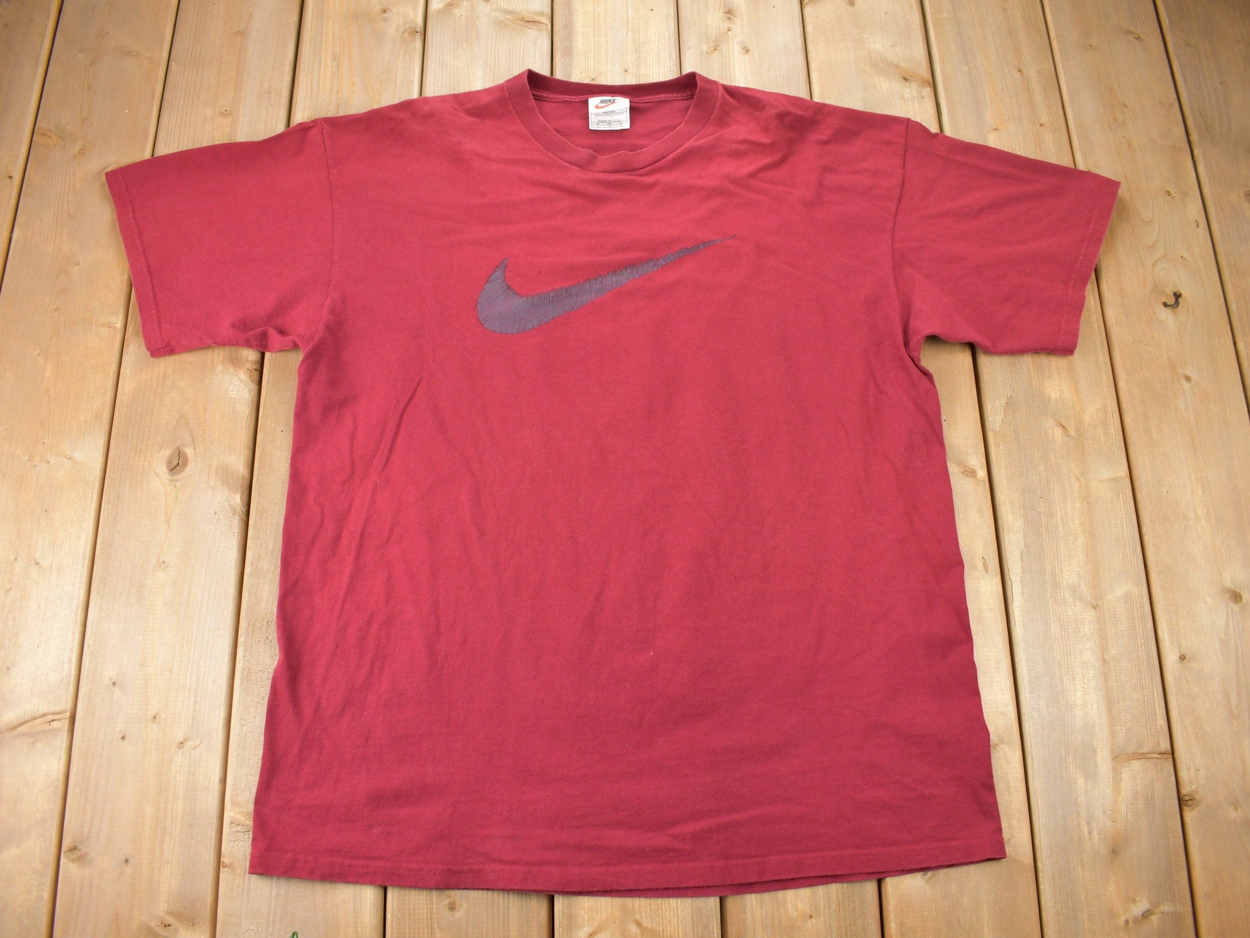 Vintage 1990s Nike Big Swoosh Graphic T-Shirt