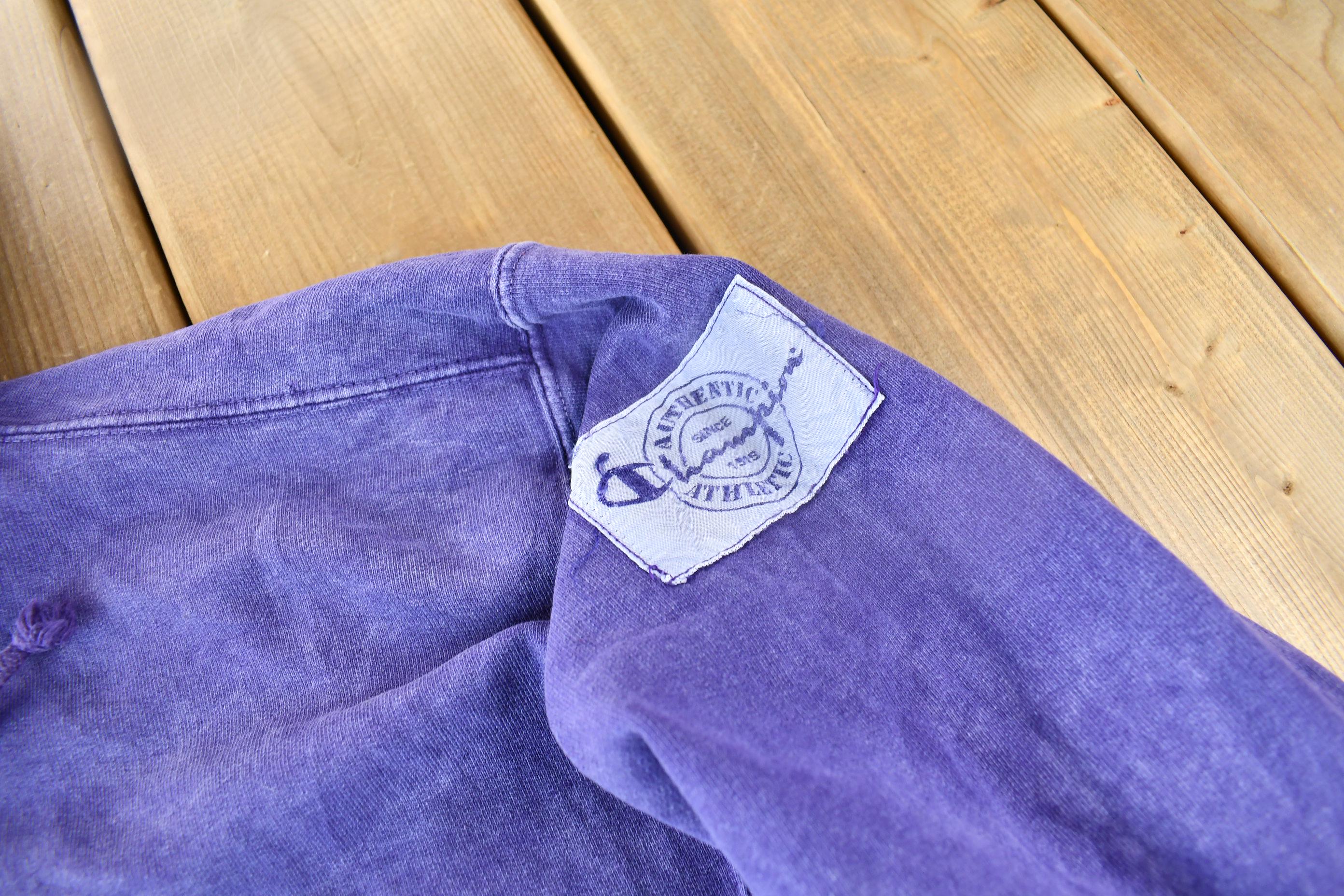 Vintage 1990s Champion Overdyed Graphic Hoodie Size XL