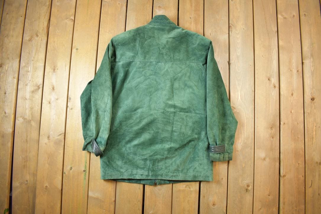 Vintage 1980s Danier Faded Suede Leather Jacket