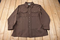 Vintage 1970s Levi's Panatela Western Style Brown Button Up Shirt Made in USA Size XL