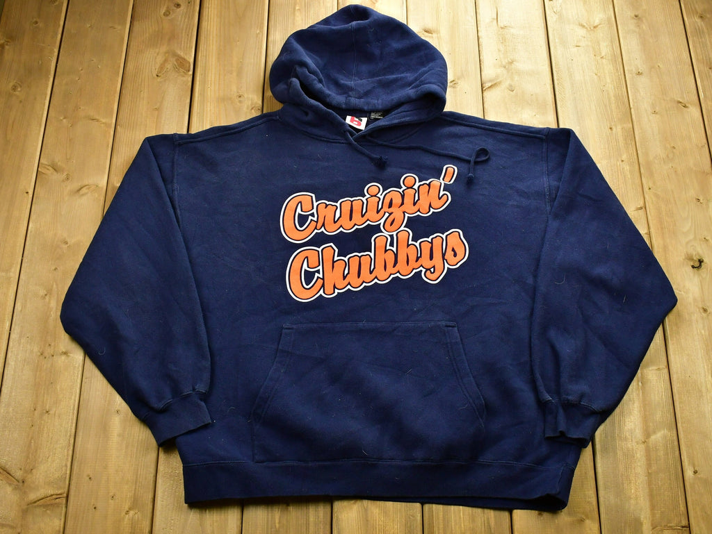 Vintage Crusin' Chubbys Graphic Print Hoodie / 90s Hoodie / Vintage Sweater / Print / 80s / 90s / Athletic Pull Over
