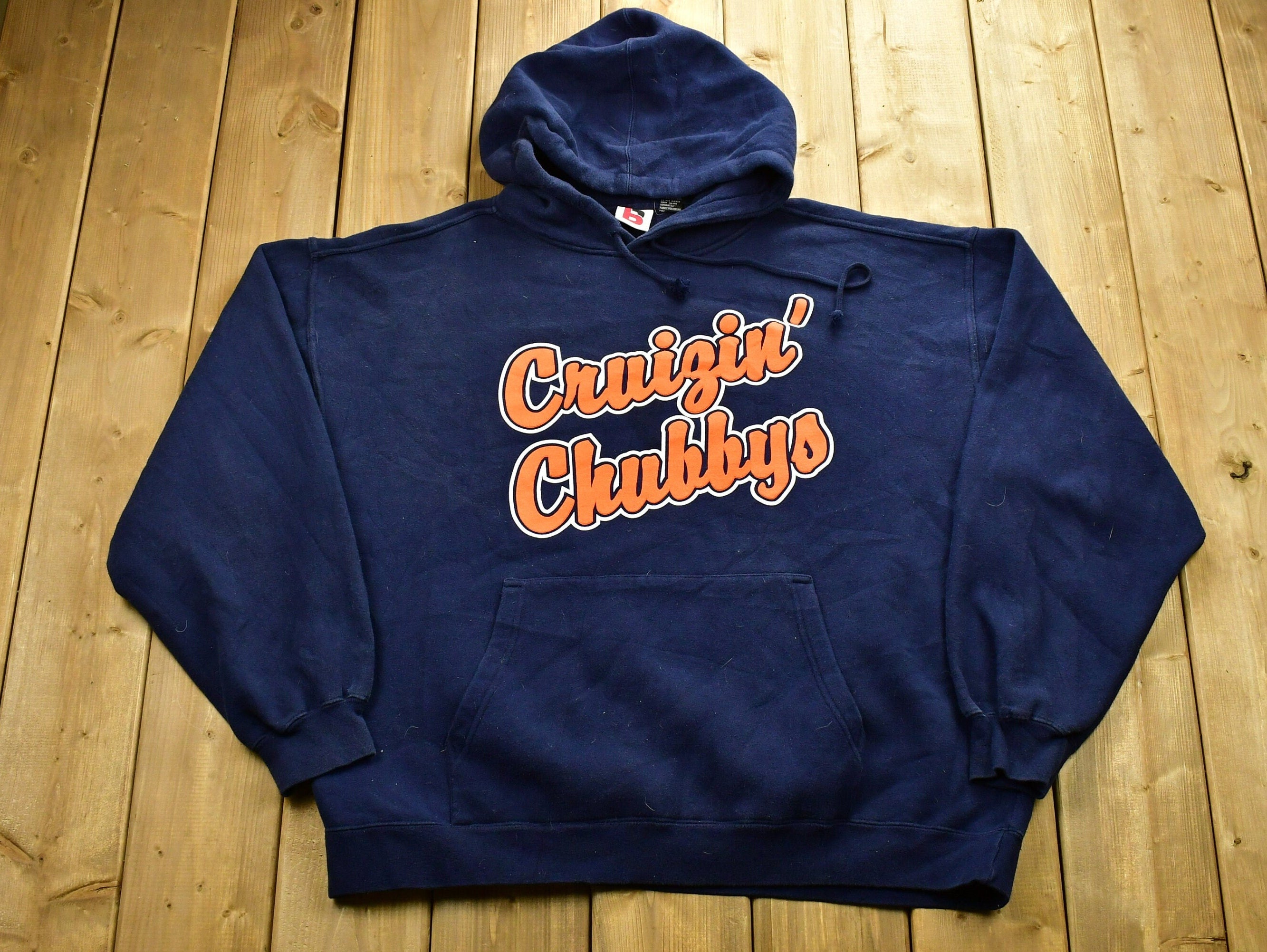 Vintage Crusin' Chubbys Graphic Print Hoodie