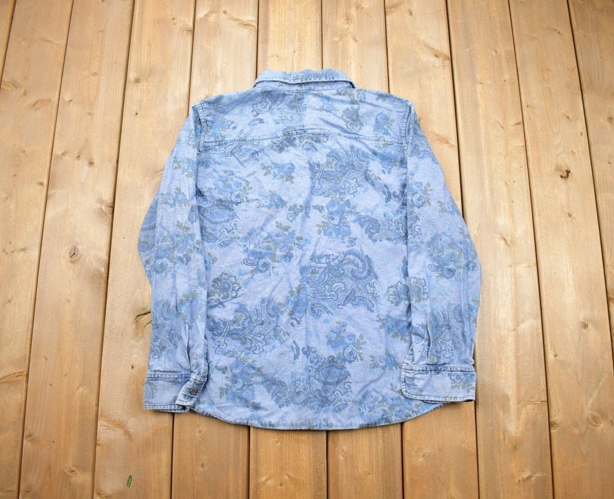 Vintage 1990s Krazy Kat Denim Button Up Shirt