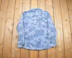 Vintage 1990s Krazy Kat Denim Button Up Shirt / Denim / Abstract Pattern / Casual Shirt / Formal Shirt