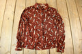 Vintage 1970s All Over Print Psychedelic StyleBlouse