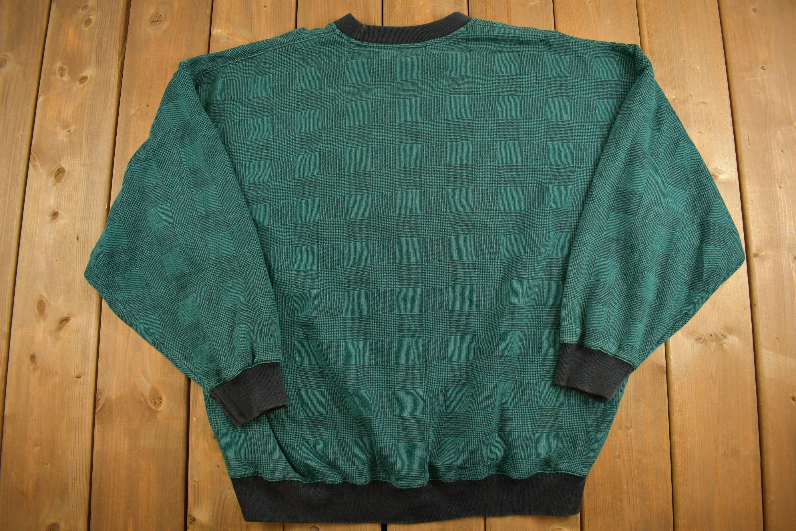 Vintage 1990s Arrowhead Country Club Slazenger Checkered Sweatshirt