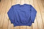 Vintage 1980s Blank Blue Raglan Crewneck Sweatshirt