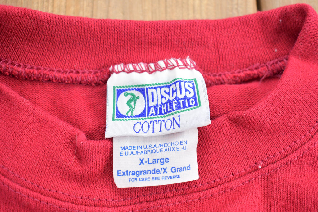 Vintage 1990s Discus Athletic Colour Block Crewneck Sweatshirt  90s Crewneck  Made In USA  Essential  Streetwear  90s Blank  Discus
