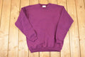 Vintage 1990s Hanes Premium Heavyweight Sweats Purple Blank Crewneck Sweatshirt Mens L