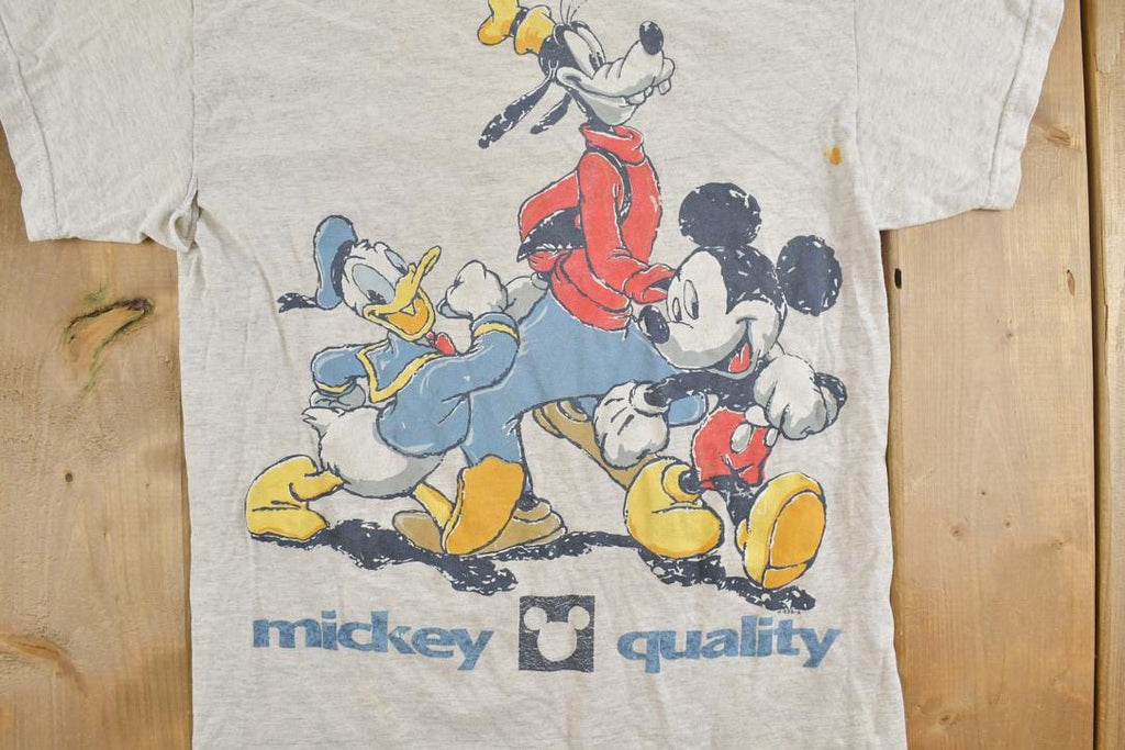 Vintage 1990s Mickey Quality Disney Cartoon Promo T-Shirt