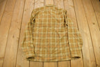 Vintage 1960s Pendleton Plaid Button Up Board Shirt