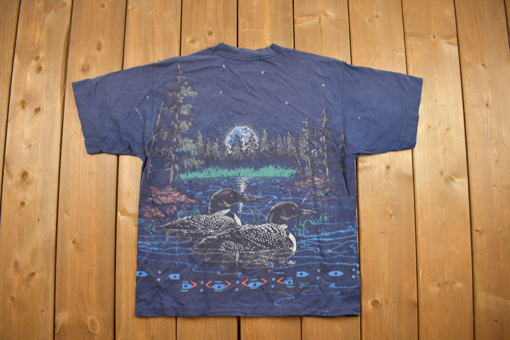 Vintage 1990s Mallards Theme Graphic T-Shirt