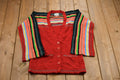 Vintage 1980s Striped Sleeves Knitted Sweater