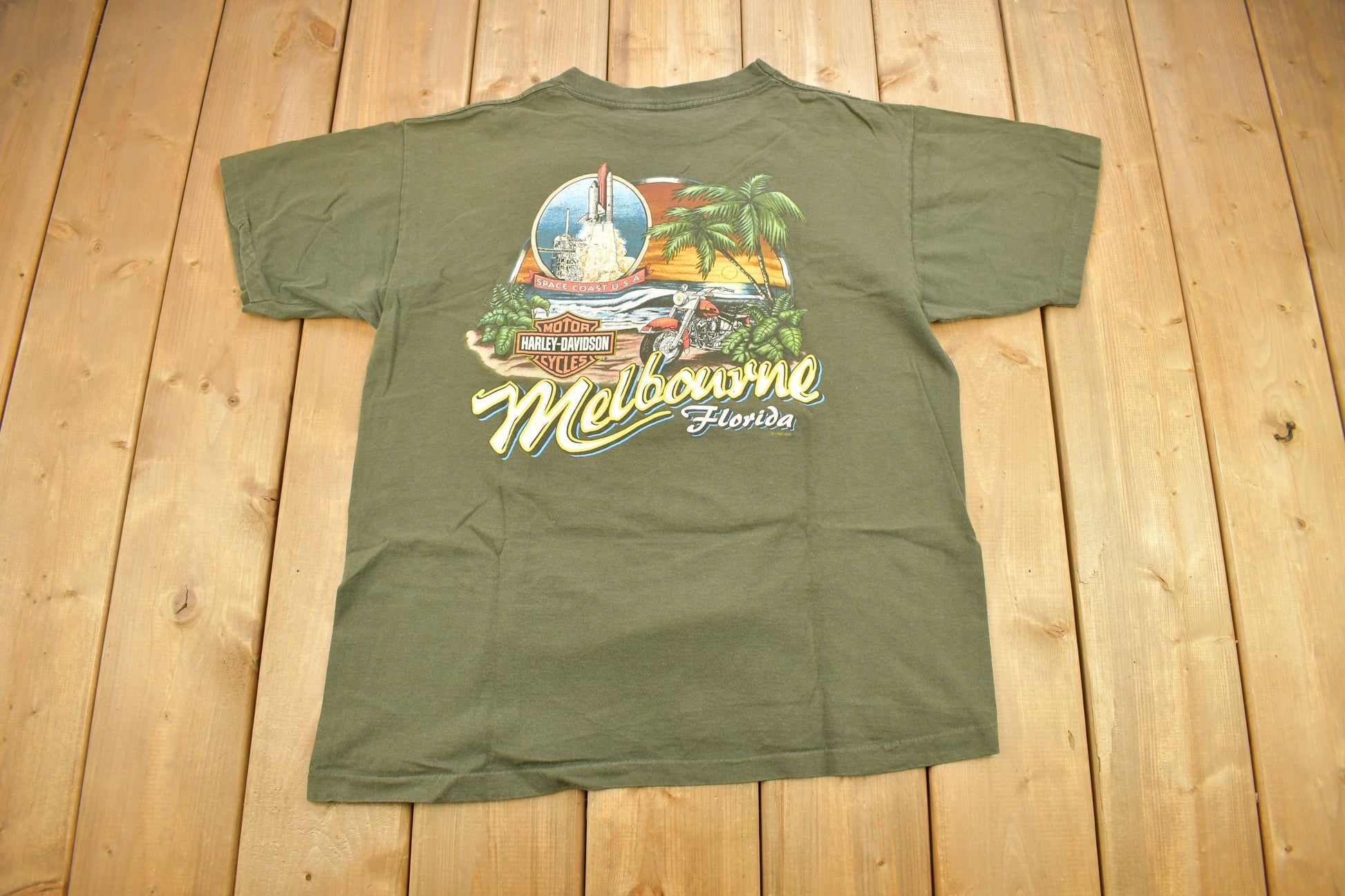 Vintage 1997 Harley Davidson Melbourne Florida T-Shirt