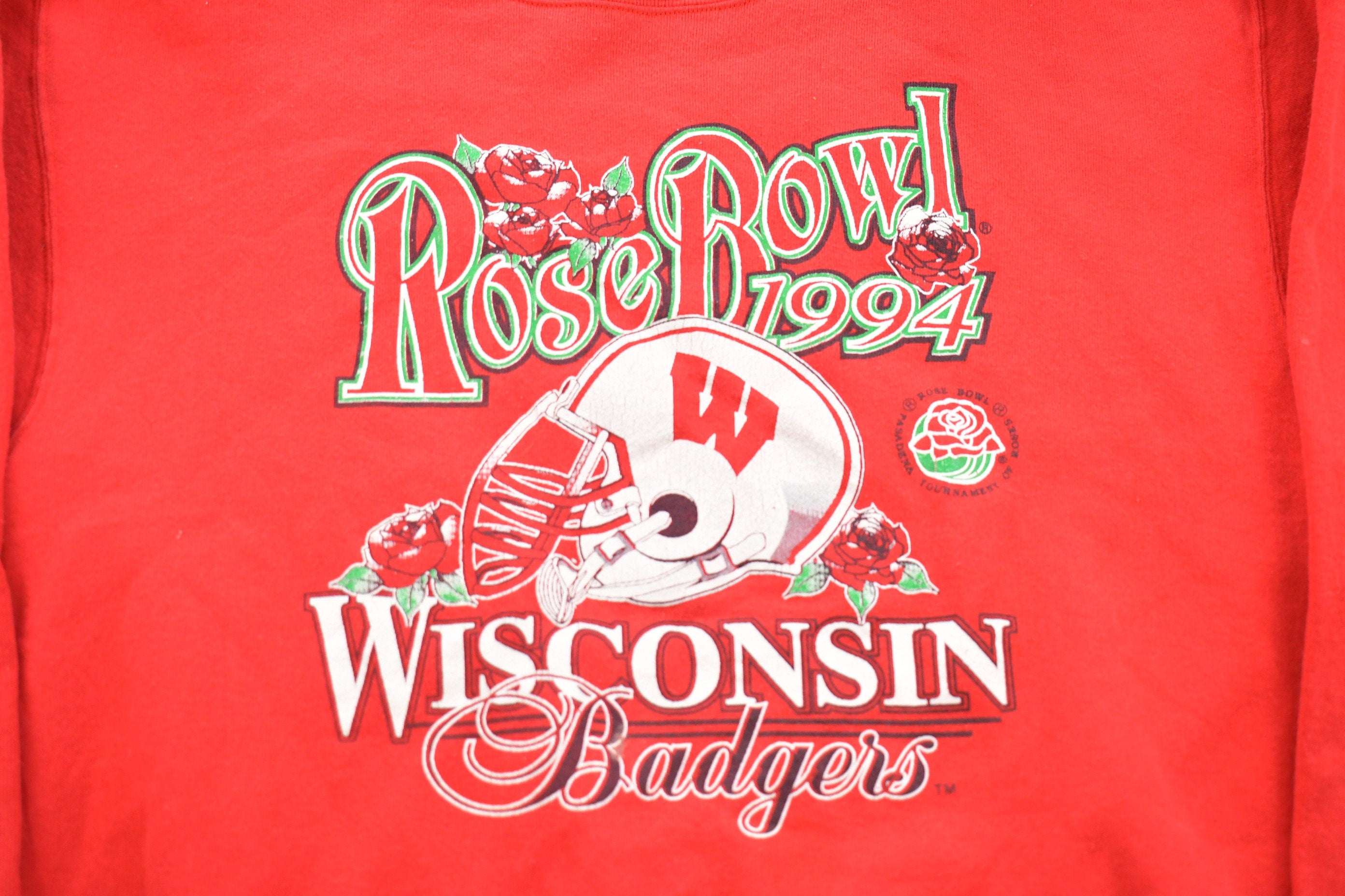 Vintage 1994 Wisconsin Badgers Rose Bowl Champs Crewneck Sweatshirt