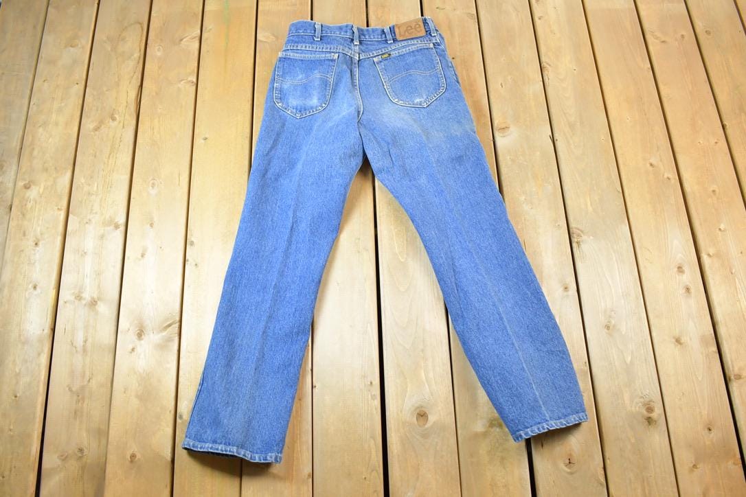 Vintage 1970s Lee Denim Jeans Size 34 x 32 Made In USA