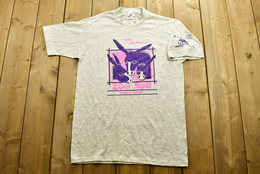 Vintage 1990 Columbus Zoo Run T-Shirt