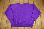 Vintage 1980s Asian Hand Fan Embroidered Graphic Raglan Cut Crewneck Sweater