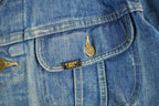 Vintage 1970s Lee Sanforized Jean Jacket Union Made In USA Men's 46 reg.