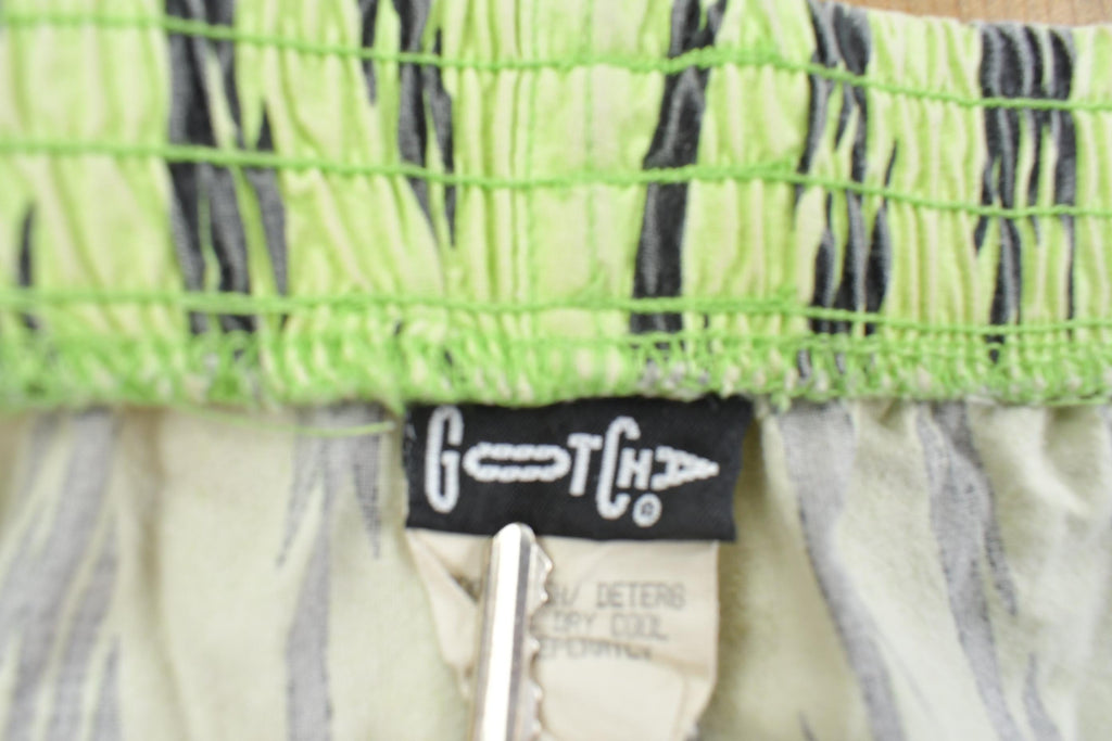 Vintage 1990s Men's Neon Lighting Bolt Shorts