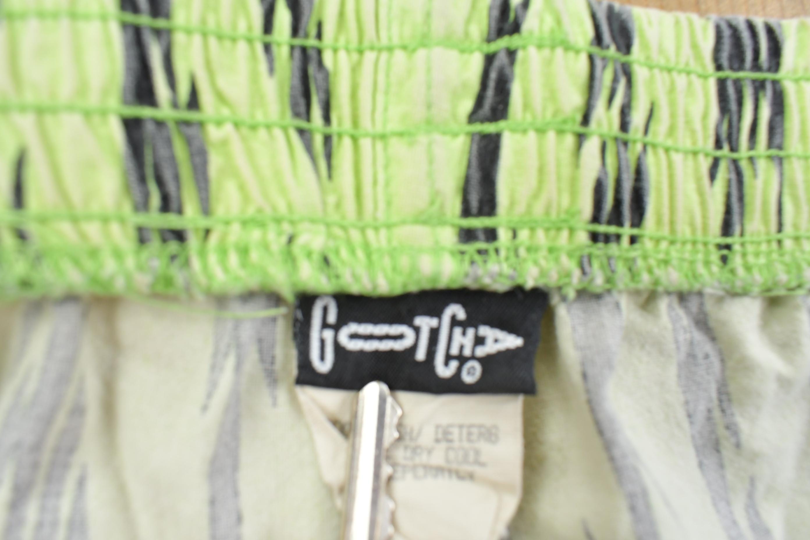 Vintage 1990s Men's Neon Lighting Bolt Shorts
