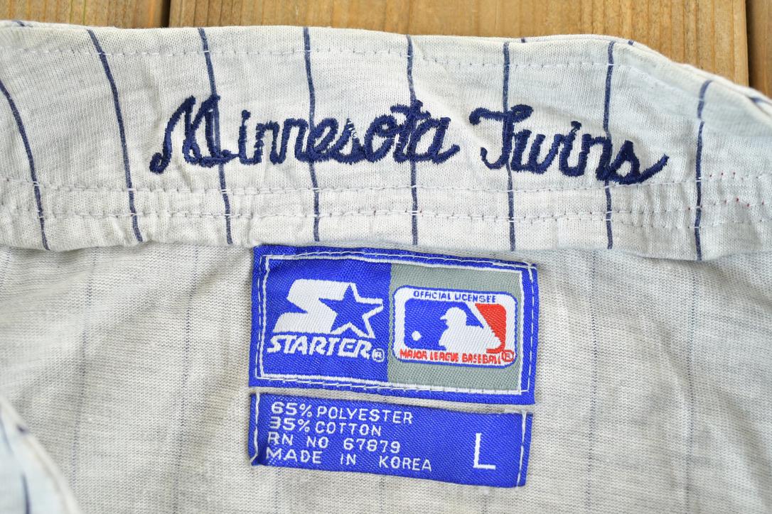 Vintage 1990s Starter Minnesota Twins MLB Embroidered Baseball Jersey Graphic T-Shirt