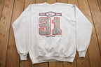 Vintage 1991 High School Graduation Senior Class Graphic Crewneck Sweatshirt