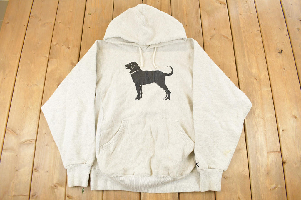 Vintage 1990s The Black Dog Marthas Vineyard Pro Weave Hoodie Men's Medium