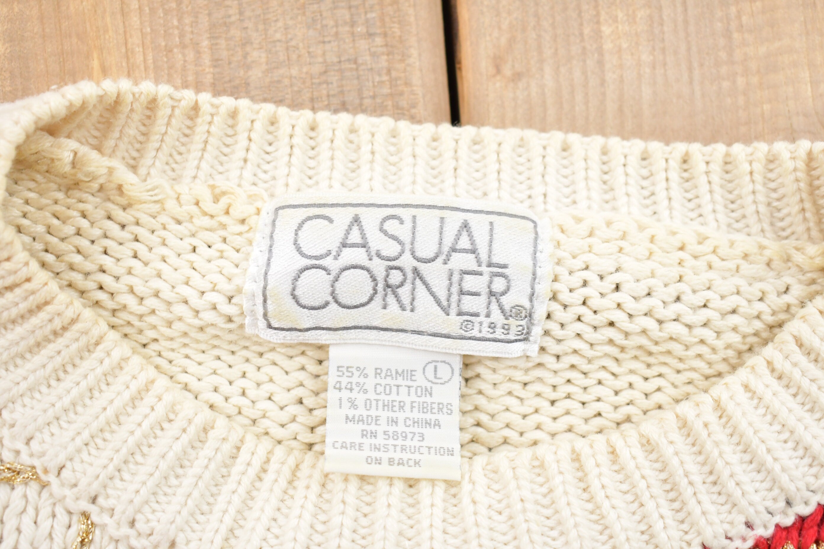 Vintage 1993 Casual Corner Knitted Sweater