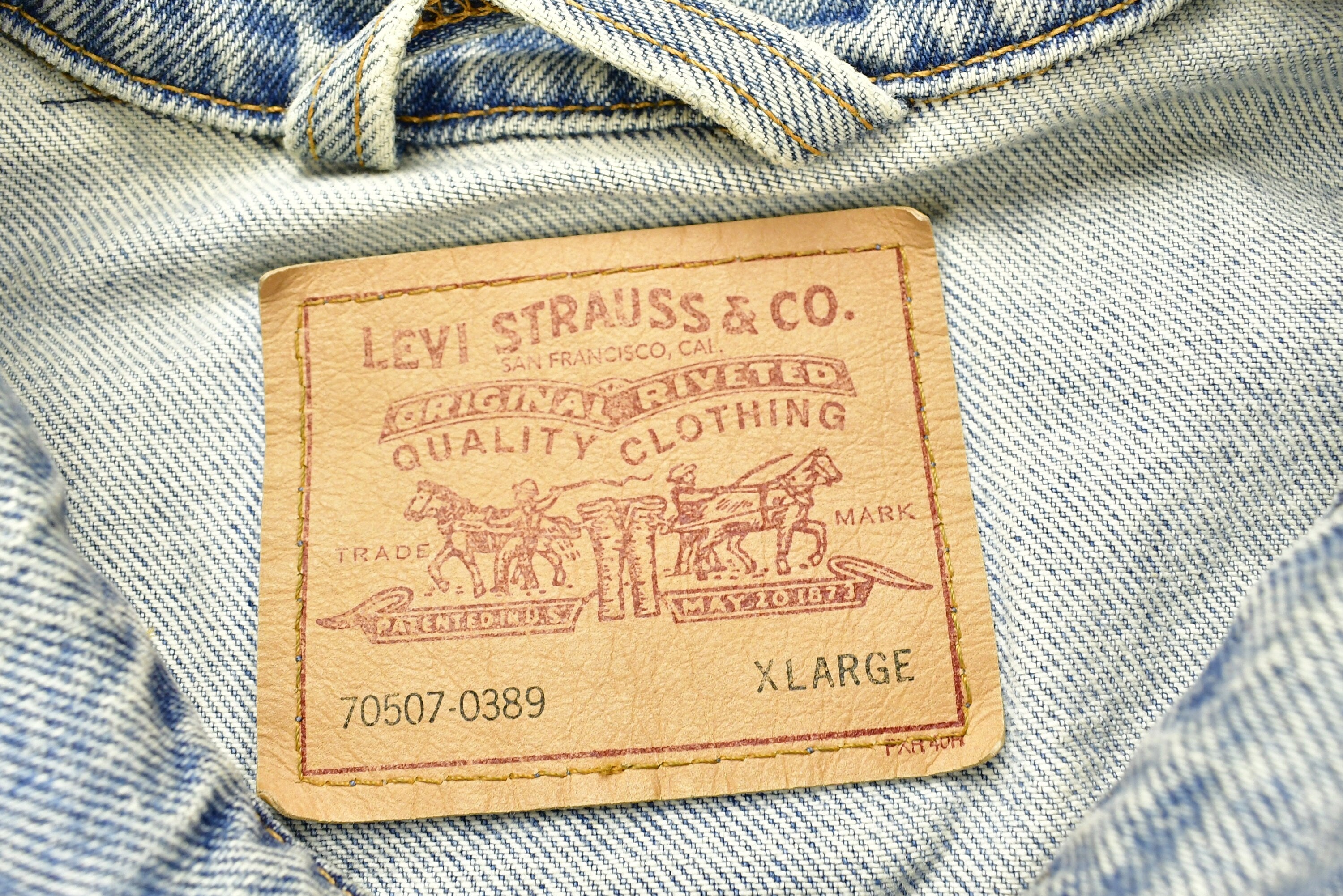 Vintage 1990s Levi's Distressed Denim Jean Jacket
