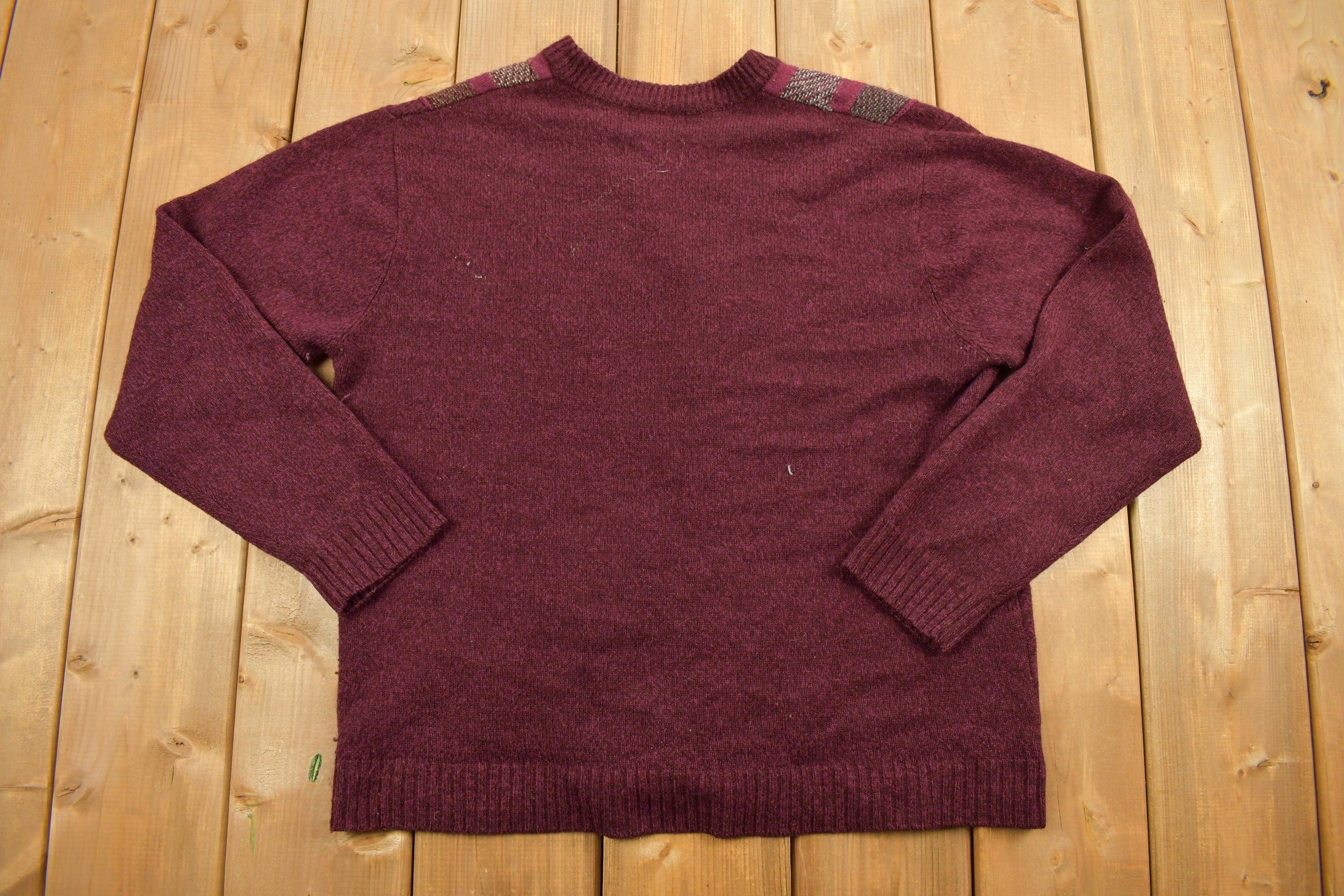 Vintage 1980s Carroll Palmer Knitted Cardigan Button Up Sweater