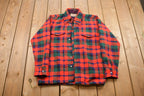 Vintage 1990s John Steed Lined Plaid Button Up Shirt