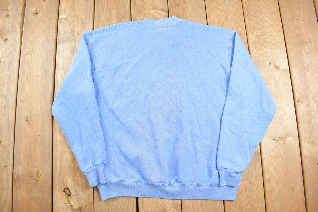 Vintage 1990s Russell Athletics Blank Blue Crewneck Sweatshirt