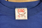 Vintage 1980s Blank Blue Stag Crewneck Sweatshirt