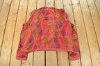 Vintage 1990s Coogi 3D Knit Abstract Crewneck Sweater Men's 2XL