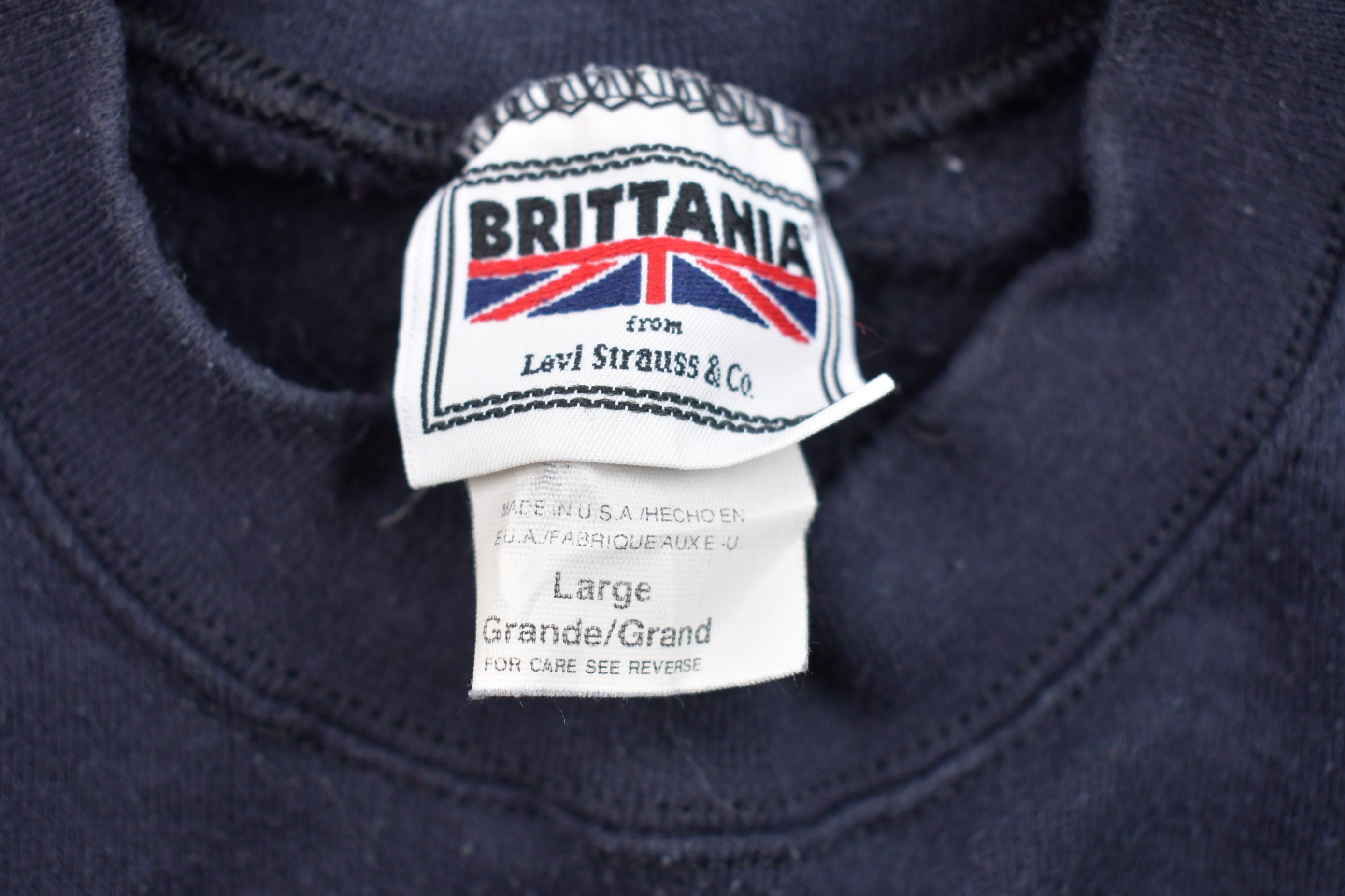 Vintage 1990s Brittania by Levi's Blank Crewneck Sweatshirt