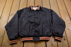 Vintage 1990s Byron Tigers Illinois Satin Bomber Jacket