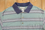 Vintage 1990s Grand Slam Patterned Button Up Collar Pocket Shirt