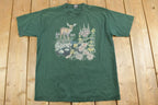 Vintage 1990s Deer Theme Graphic T-Shirt