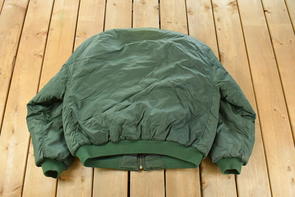 Vintage 1990s North Crest Reversible Bomber Jacket Men's XL
